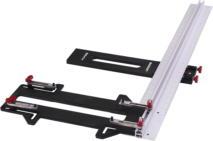 Milescraft 1404 Rip Saw Guide – Circular Saw Edge Guide. Straight Cutting Jig. Rip & Cross Cut Large Sheets. Sidewinder and Worm Drive Saws. 24inch Edge Range. All-Metal Base Prevents Flex