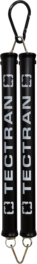Tectran Heavy Duty Dual Spring Tender Kit | ABS Air Line Hose Support Spring w/Protective Sleeve | Black | (16" Length/APL TEC-360 CLAMP®)