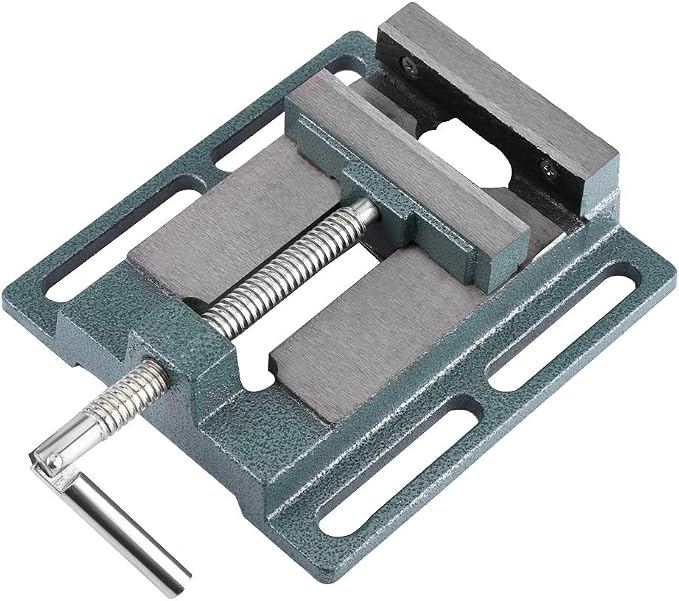 6-Inch Drill Press Vise Cast Iron Drill Press Vice Industrial Heavy Duty Machine Vise Bench Clamp Vise for Milling, Drilling, Woodworking and Machinery Maintenance