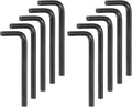 HARFINGTON 10pcs Hex Key Wrench 3/16" L-Shape Hexagon SAE Wrenches Chrome Vanadium Steel Repairing Tool for Home Repair, Black