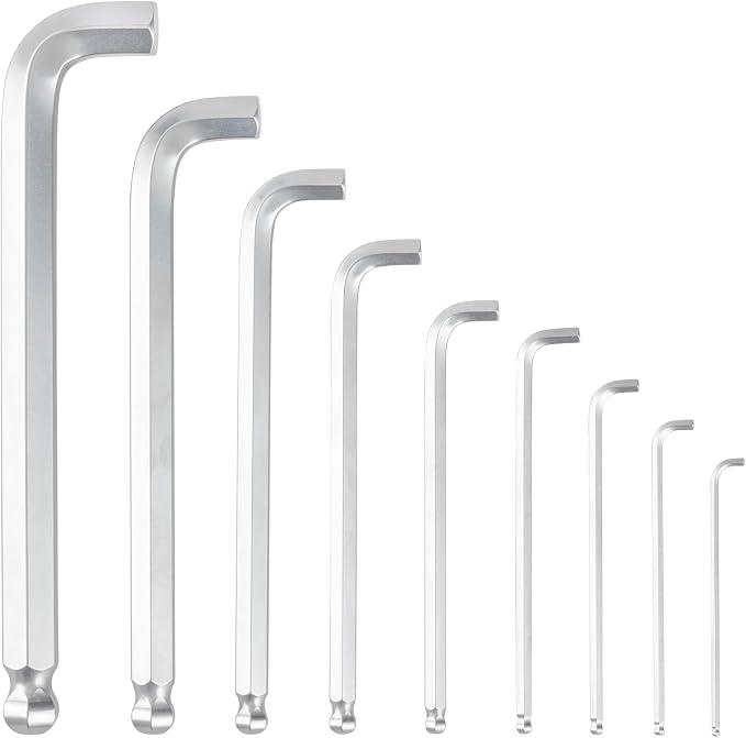 TONE Short Neck Ball End Hex Key Wrench Set L-type BS900S 9-Piece