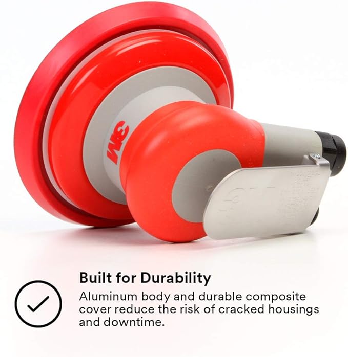 3M Random Orbital Sander – Pneumatic Palm Sander – 5” x 3/16” Diam. Orbit – Stikit Disc Pad – For Wood, Composites, Metal – Original Series, 20317