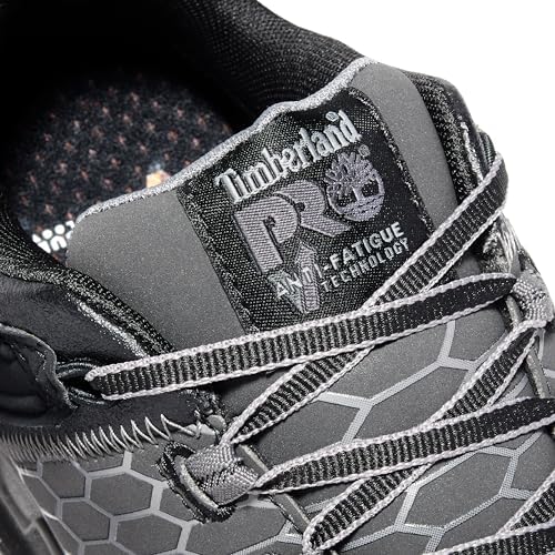 Timberland PRO Men's Powertrain Sport Alloy Safety Toe Industrial Athletic Work Shoe, Black/Grey-2024 New Raptek, 7 W