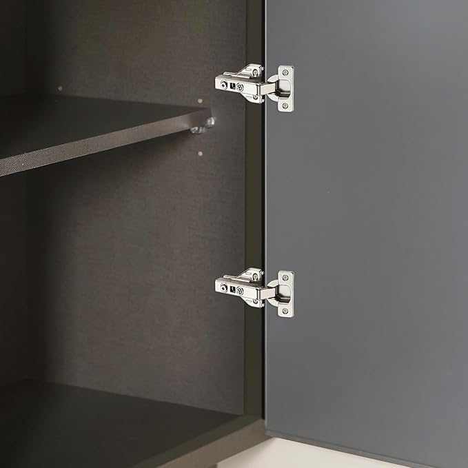 JOY DECOR Full Overlay 20 Packs (10 Pairs) Concealed Kitchen Cabinet Hinges 105 Degree Soft Close Adjustable Cabinet Door Hinges for Face Frame Cabinet