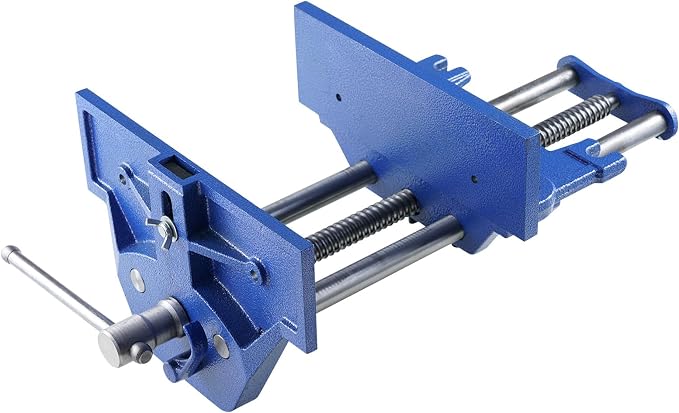 VEVOR Woodworking Vise, 13 inch Woodworking Bench Vise, Heavy-duty Cast Iron Vice for Workbench 10.6" Jaw Width, with Quick Release Lever for Woodworking, Cutting, and Drilling