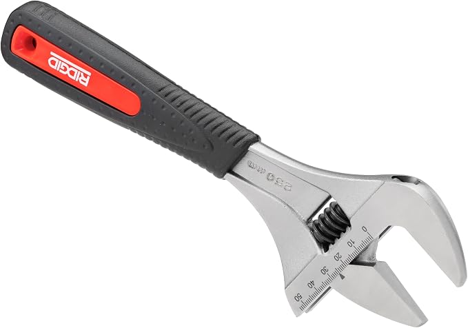 RIDGID 81738 10” Super Wide Capacity, Adjustable Wrench