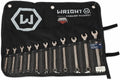 Wright Tool 750 Combination Wrench Set 12 Point Metric Satin Finish 11 Piece 7MM-19MM Forged Steel USA Made Anti-Slip Wright Grip 2.0