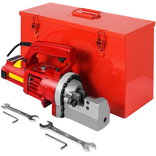 Happybuy Electric Hydraulic Rebar Cutter 1250W RC-20 110V - Portable, Cuts #6 4-20mm Rebar in 4 Seconds, with Stainless Steel Carry Case