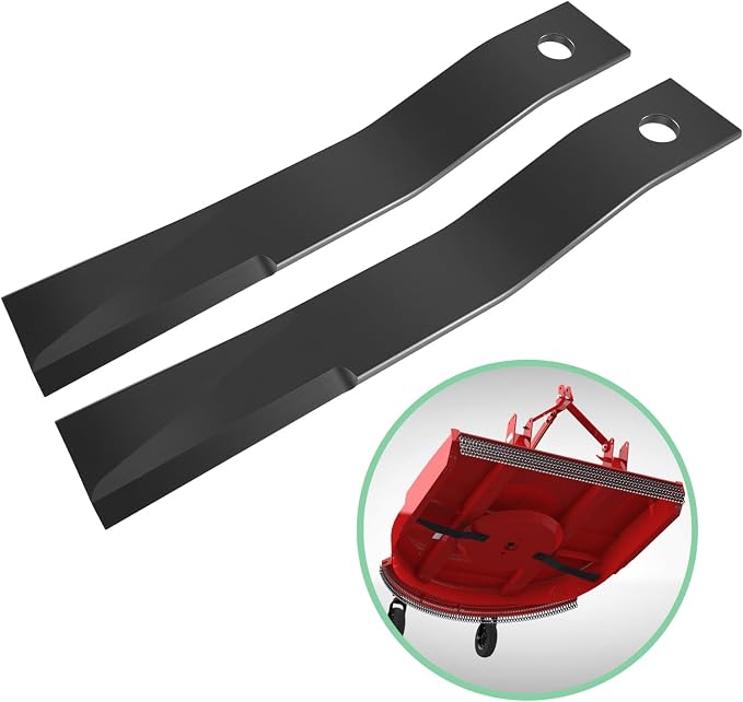 Yoursme 7556 Blade Replacement for Bush Hog Rotary Cutter Blades 27’’x3/4’’ Lawn Mower Blades and Compatible with Rotary Replacement Blades for Brush Mowers (2 Blade Set)