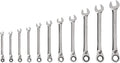TEKTON Reversible Ratcheting Combination Wrench Set, 11-Piece | WRC94000 | (1/4 - 3/4 in.), 12-Point, Satin Chrome Finish