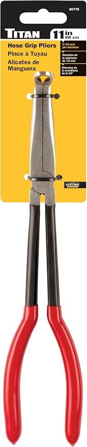 Titan 60775 11-Inch Long Nose Small Hose Grip Pliers
