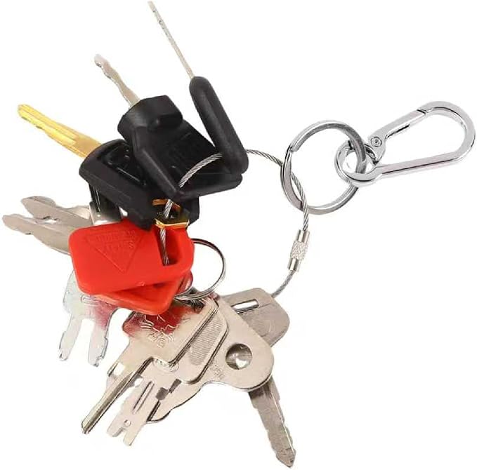11 Pcs Heavy Equipment Replacement Keys Compatible with CAT, JD, Case, Komatsu, Hyster, Kubota, JCB, Bobcat, Daewoo, JLG, Toyota, Master Ignition Key for Workers and Opeartors