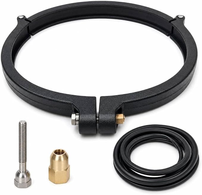 12-19/32" Pool Filter Tension Control Clamp Assembly, Heavy-Duty Spring Clamp Kit, Stainless Steel, Leak-Proof Seal, Quick Install for DE Pool Filters