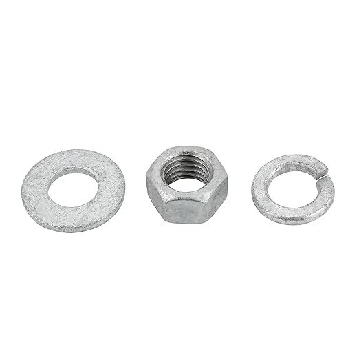 Hot-dip Galvanized Zinc Square U Bolt Kit for Boat Trailer Axle Leaf Springs, for 2x3 Axle - 6 5/16" Long,2 inch Wide Square U-Bolts with Nuts and Frame Plate for Trailer Automobiles Trailer.