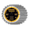 5-1/2 Inch 24 Tooth ATB Framing Circular Saw Blade, Cordless Trim Saw Blade with 5/8-Inch Arbor(5 Packs)