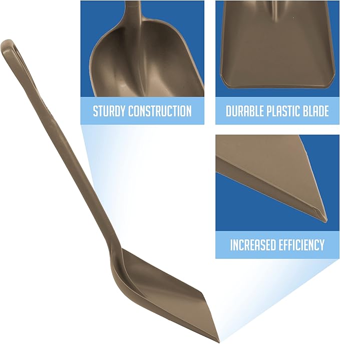 Remco 698166 Shovel,One-Piece,11",PP,Brown