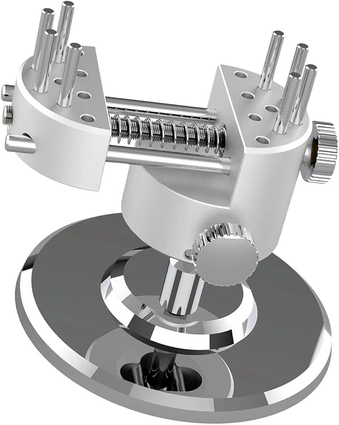 Adjustable Vise with 65mm Maximumly Opening Pin Hole Systems and 35mm Block Clamping for Flexible Workpiece Fixation Hand Tool Vise