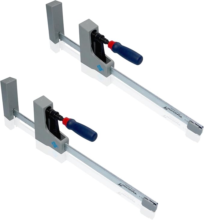 Pro Tools PJP30-8 Light-Duty Parallel Jaw Clamp – Woodworking F-Clamp with ANS Anti-Slip System, Ergonomic Grip, and Non-Marring Jaws for Cabinetry, Joinery, and DIY Projects - 2-Pack