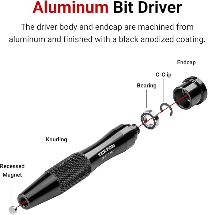 TEKTON 4 mm Magnetic Bit Driver | DBA20000