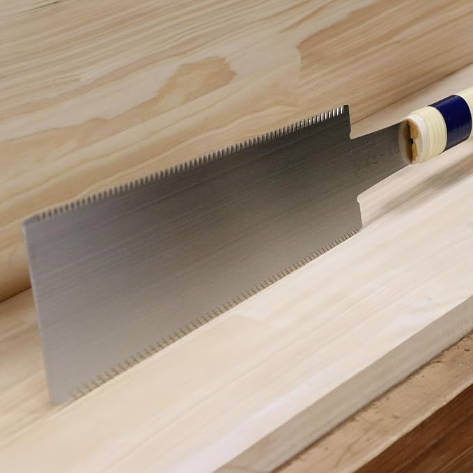 Senkichi Japanese Ryoba Pull Saw 10.5" / 270mm - Double Edge Hand Saw for Rip-Cut, Crosscut, Joinery, Hardwood, and Fine Woodworking