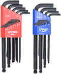 Urrea 49822 Ball L-Type Hex Key 2 Rack Set