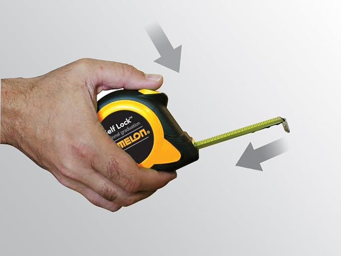 Komelon SL2925 Self Lock Speed Mark 25-Foot Power Tape