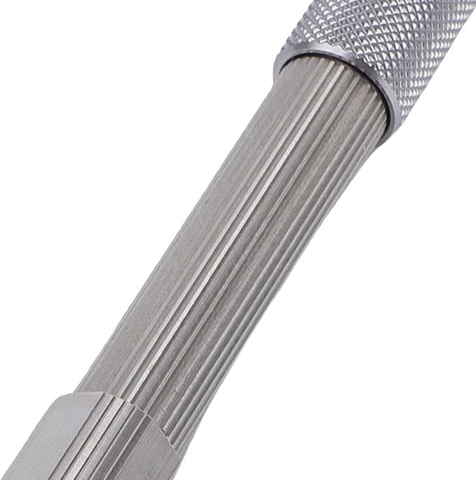 Pin Vise Hand Drill, 11cm with 4 Replacement Heads, Non Slip Ergonomic Handle, for Watch Repairing and Making