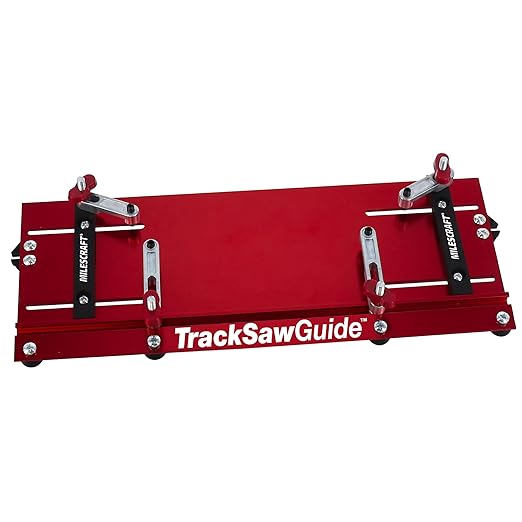 Milescraft 1409 Track Saw Guide - Universal for 7-1/4" Circular Saws, 50" Cutting Range, 2" Depth, Aluminum