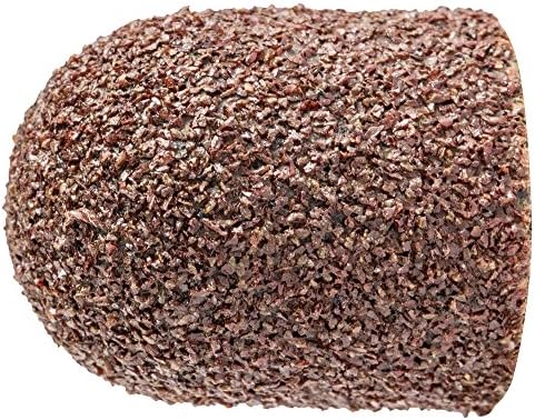 PFERD 46071 Policap Abrasive Cap, Shape C, Aluminum Oxide A, 1/2" Diameter x 11/16" Length, 60 Grit (Pack of 50)