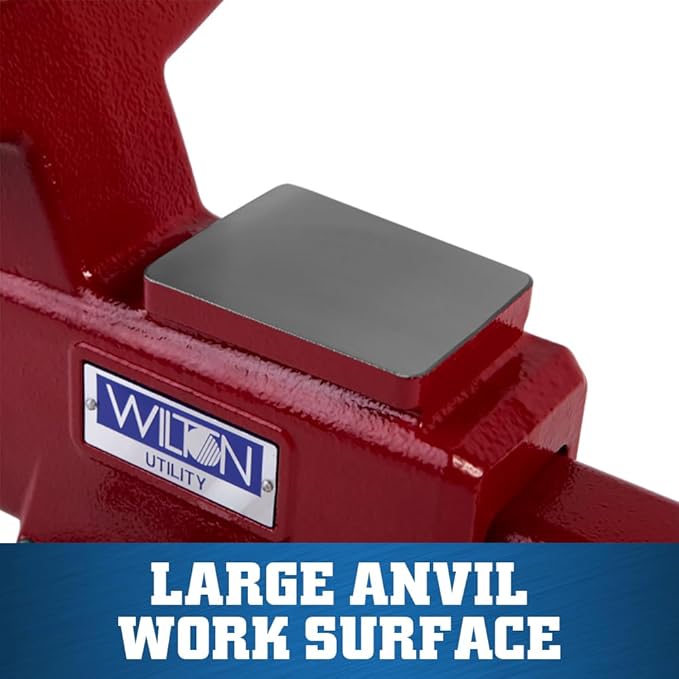 Wilton Utility Bench Vise, 6-1/2” Jaw Width, 6" Jaw Opening, 4" Throat (Model 676U)