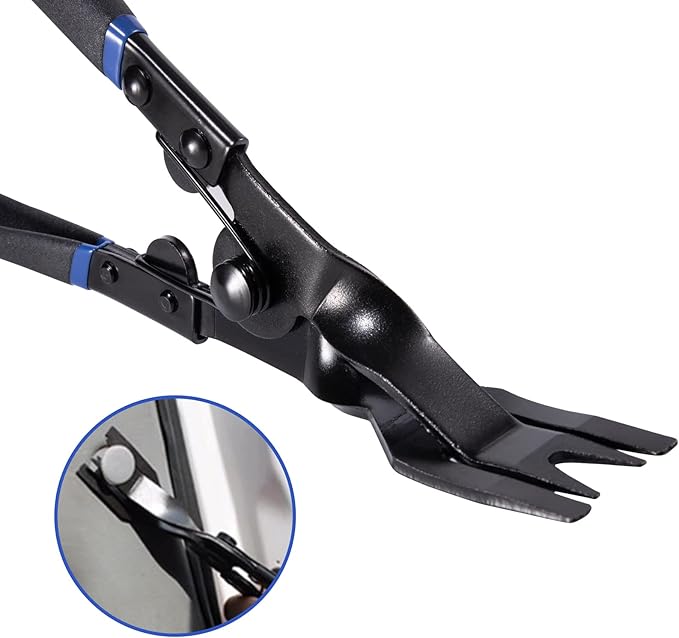 Toolwiz Panel Removal Tool Universal Auto Door Car Upholstery Trim Clip Removal Plier - Car Interior Clip Fastener Panel Pliers Automotive Prevents Damage to Trim Vehicle Dash Radio Audio Installer
