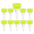 10PCS Yanmar 52160 Heavy Equipment Keys for 194155-52160, 198360-52160 Yanmar John Deere Tractor Excavator Grader Dozer EX450 Ignition Starter Switch Key