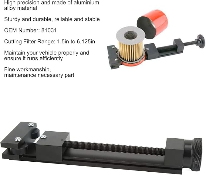 DAUERHAFT Oil Filter Cutter and Wrench Aluminum Alloy Automotive Tool for Engine Maintenance