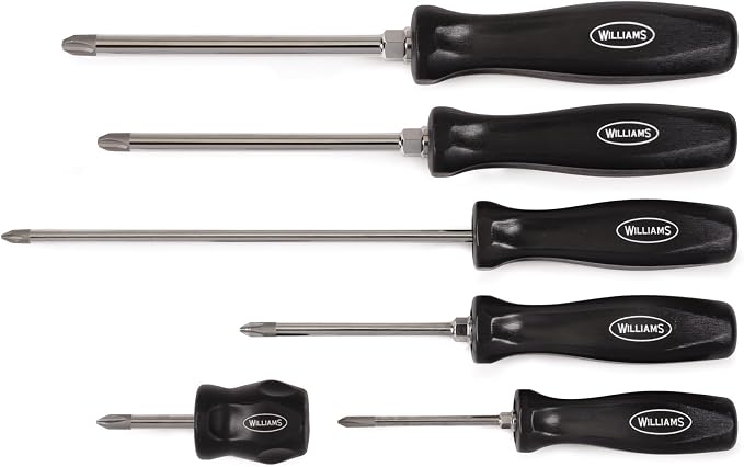 Williams JHW100P-6PD 6-Piece Endurogrip Phillips Screwdriver Set