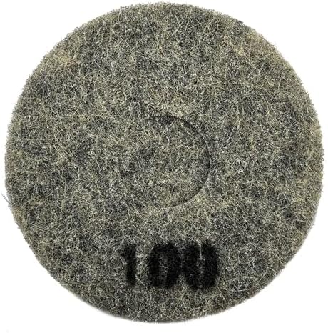 10.5" Phenolic Polishing Pads for Walkbehind Grinders, Fits 11", 100 Grit