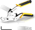O'Shine Industrial-Grade Ratchet PVC Pipe Cutter, 1-5/8" Max OD Heavy Duty Professional Plumbing Tube Cutter for PEX PPR Conduit, Heavy Duty Spare Blade & Hex Key Included