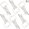 6 Pack 6 Inch Locking C Clamp, C-Clamp Pliers, Heavy Duty Vice Grips for Home Improvement, Welding & Workshop
