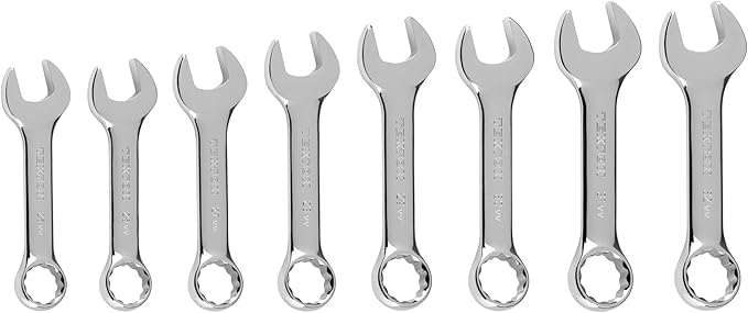 TEKTON Stubby Combination Wrench Set, 8-Piece | WCB90406 | 25 - 32 mm