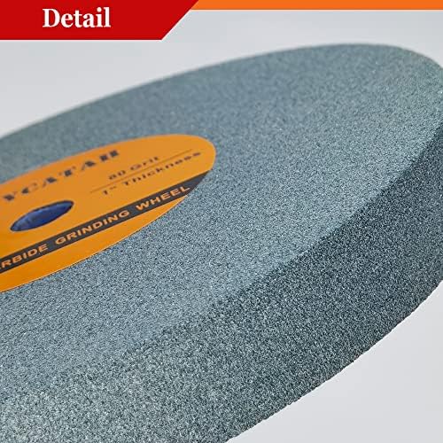 6" Bench Grinding Wheel, Green Silicon Carbide Abrasive