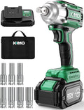 KIMO Impact Wrench 1/2 Cordless, Impact Gun for Car Tire, 20V Impact Driver