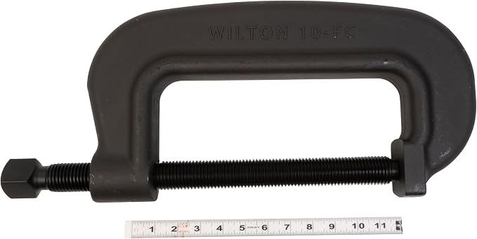 Wilton Brute Force C-Clamp, 10-7/16" Opening, 4-1/8" Throat, 35000 Lbs. Clamping Force (Model 10 F.C.)