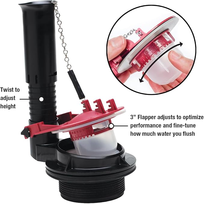 Fluidmaster K-400H-038-T4 PerforMAX 3 in. Everything Toilet repair kit, No Size, Multi