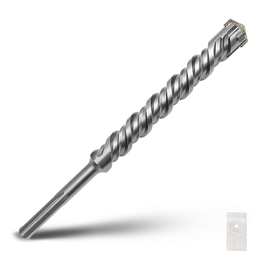 1-1/2 x 8.4 x 13.4 inch SDS Max Rotary Hammer Drill Bit, 38x340mm Masonry Drill Bit,Concrete Drill Bit for Masonry, Brick, Stone, Concrete (Length :340mm / 13.4 inch, 38mm (1-1/2 in) Diameter)