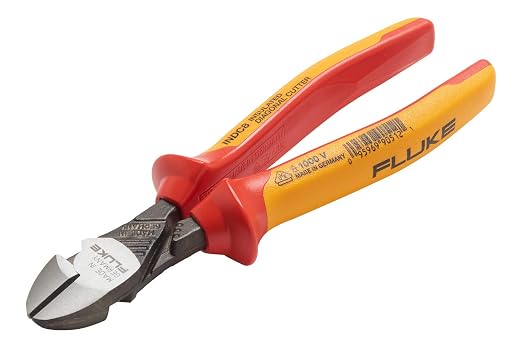 Fluke Insulated Heavy Duty High Leverage Diagonal Cutter, 1000V, 5067244