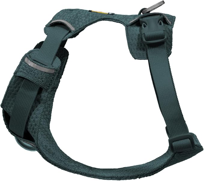 Ruffwear, Front Range Flex Dog Harness, Engineered Knit Construction for Ultimate Fit and Mobility, Lightweight Flexible Everyday Harness with Dual Leash Clips, Deep Teal, X-Small