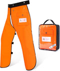 Chainsaw Chaps Apron 8-Layer Wrap for Men/Women Loggers Forest Workers Protective Chain Saw Pants Adjustable