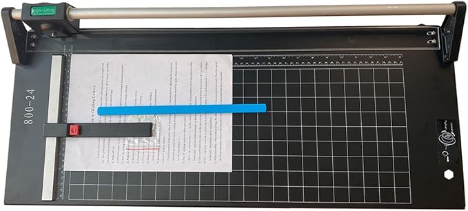 US Stock - 24 Inch Manual Precision Rotary Paper Trimmer, Sharp Photo Paper Cutter, Rotary Paper Cutter Trimmer