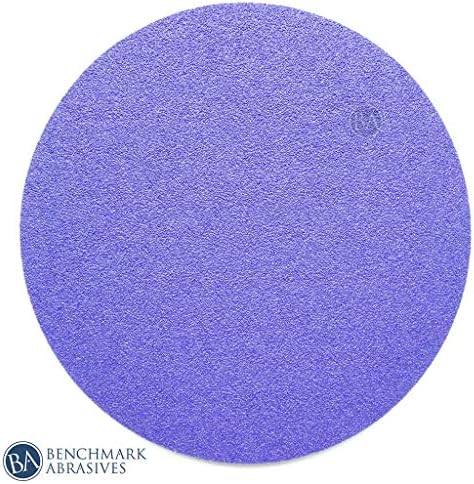 Benchmark Abrasives 6 Inch Sanding Discs Hook and Loop Ceramic No Holes Adhesive Sandpaper for Surface Blending, Automotive Metals Fiberglass - Orbital Sander Sandpaper (50 Discs), 1200 Grit