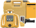 Topcon RL-H5B Self Leveling Horizontal Rotary Laser with Field Book, LS-80 Receiver, Detector Holder & Case, IP66 Rating for Drop, Dust, and Water Resistance, 1300ft (400m) Construction Laser Level