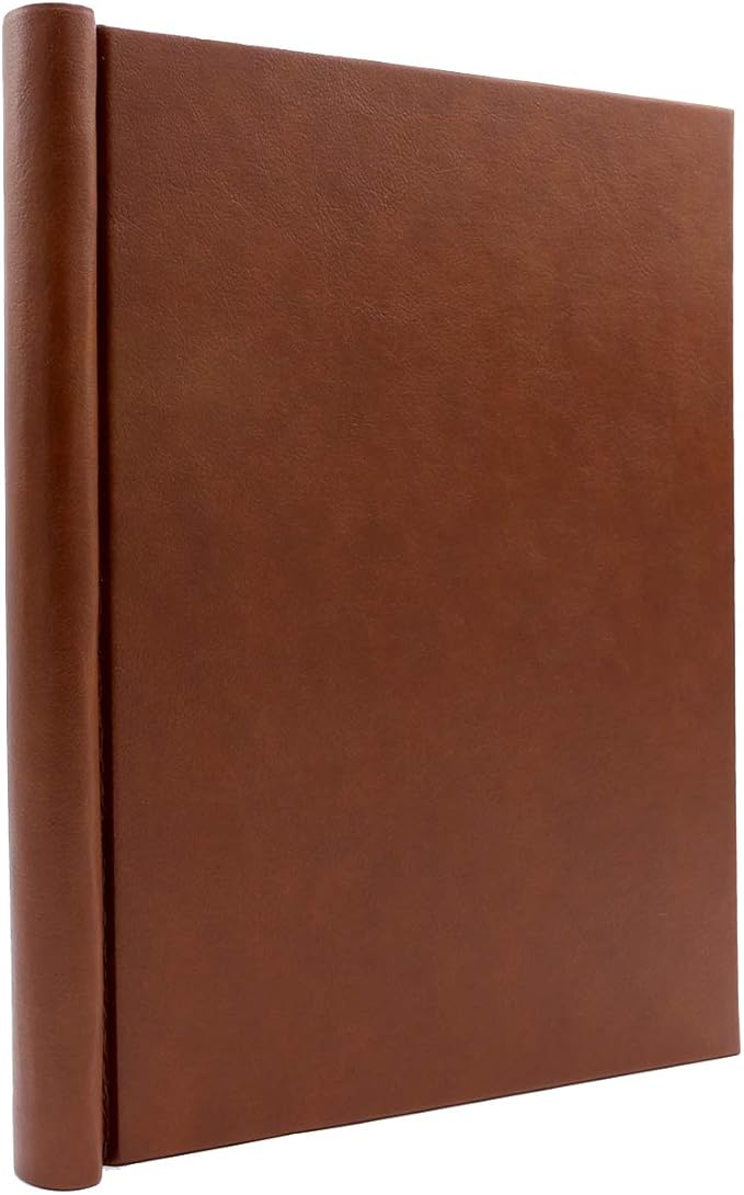 Faux Leather Springback Thesis Binder - Tan, 1" Spine, by Bindertek